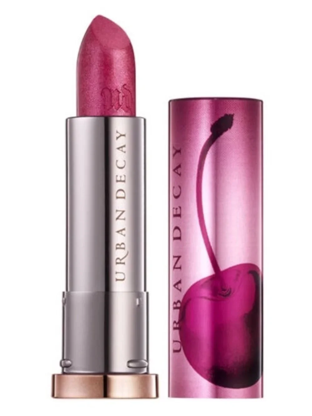 NEW Urban Decay Cherry Vice Lipstick DEVILISH Metallized Limited Edition 3.4g